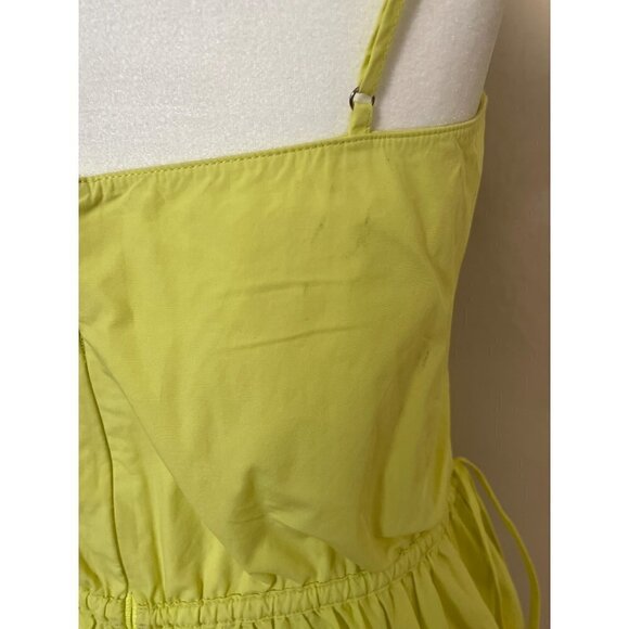 Jason Wu V-Neck Spaghetti-Strap Maxi Dress in Yellow 0 Womens A-line Cotton - Picture 9 of 16